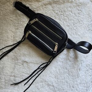 Rebecca Minkoff Black Leather Waist Bag